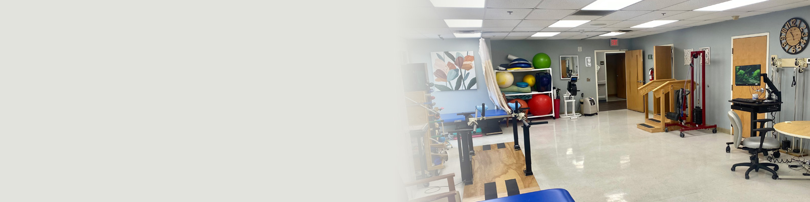 The rehab gym at Alta Heights Post Acute